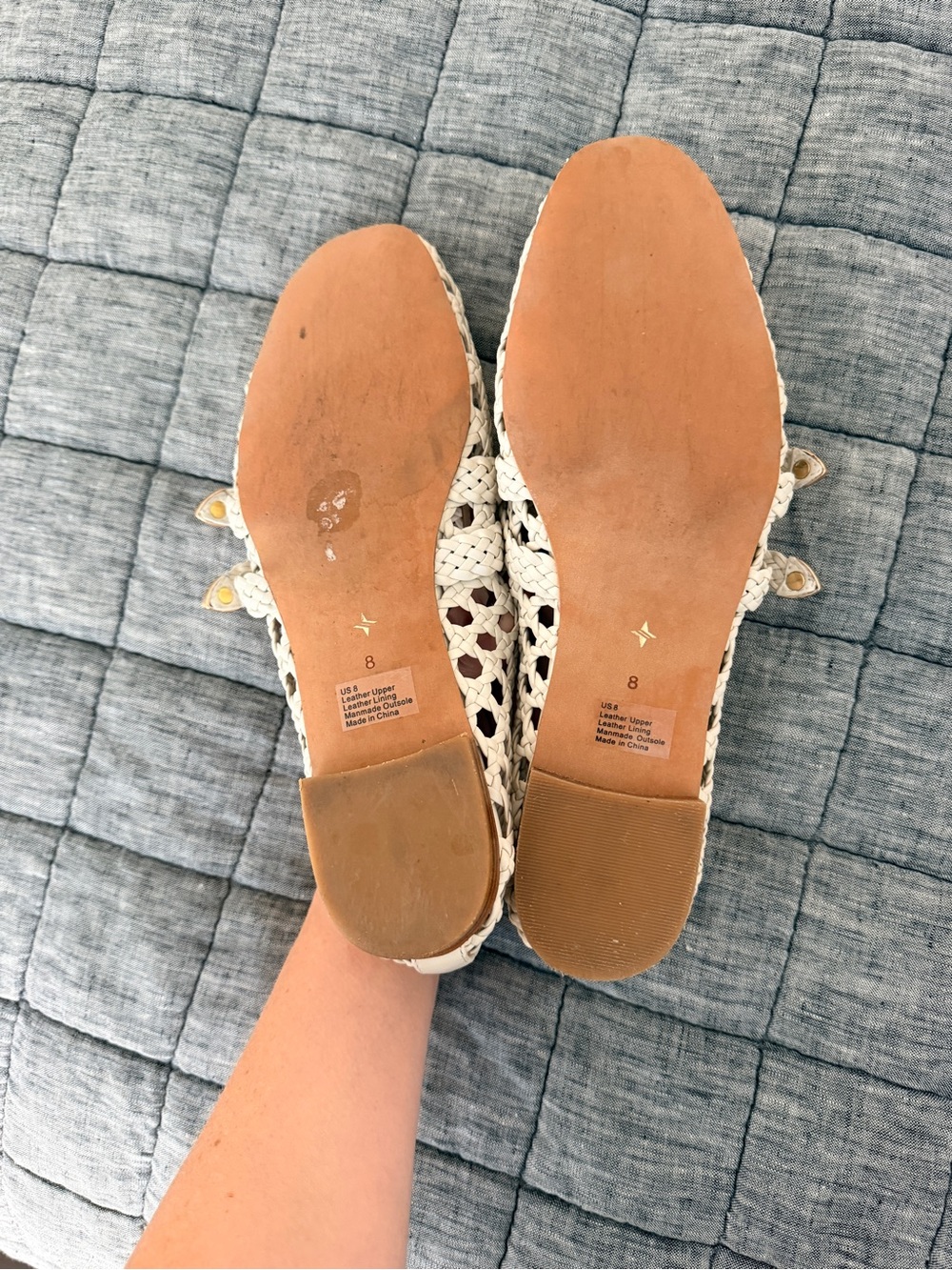 Tuckernuck Nina cream woven shoes - Picture 3 of 3